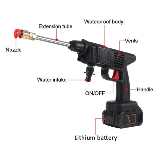 Pistolet lavage haute pression 68V